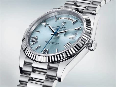 rolex day date blue oyster|rolex day date 40mm price.